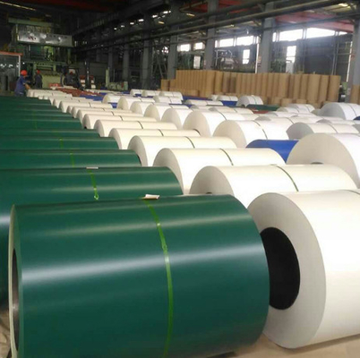 Dx52d Renkli Boyalı Galvanizli Çelik Rulo Ppgi Çatı Kaplama Sayfası Malzemesi / Paneller